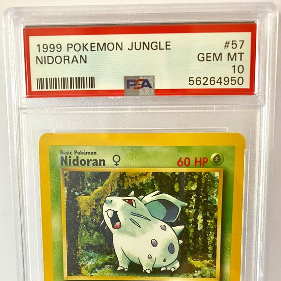 PSA 10 NIDORAN GEM MT 57/64 │ Jungle Set Unlimited │1999 Pokémon 56264950 - Picture 2 of 5